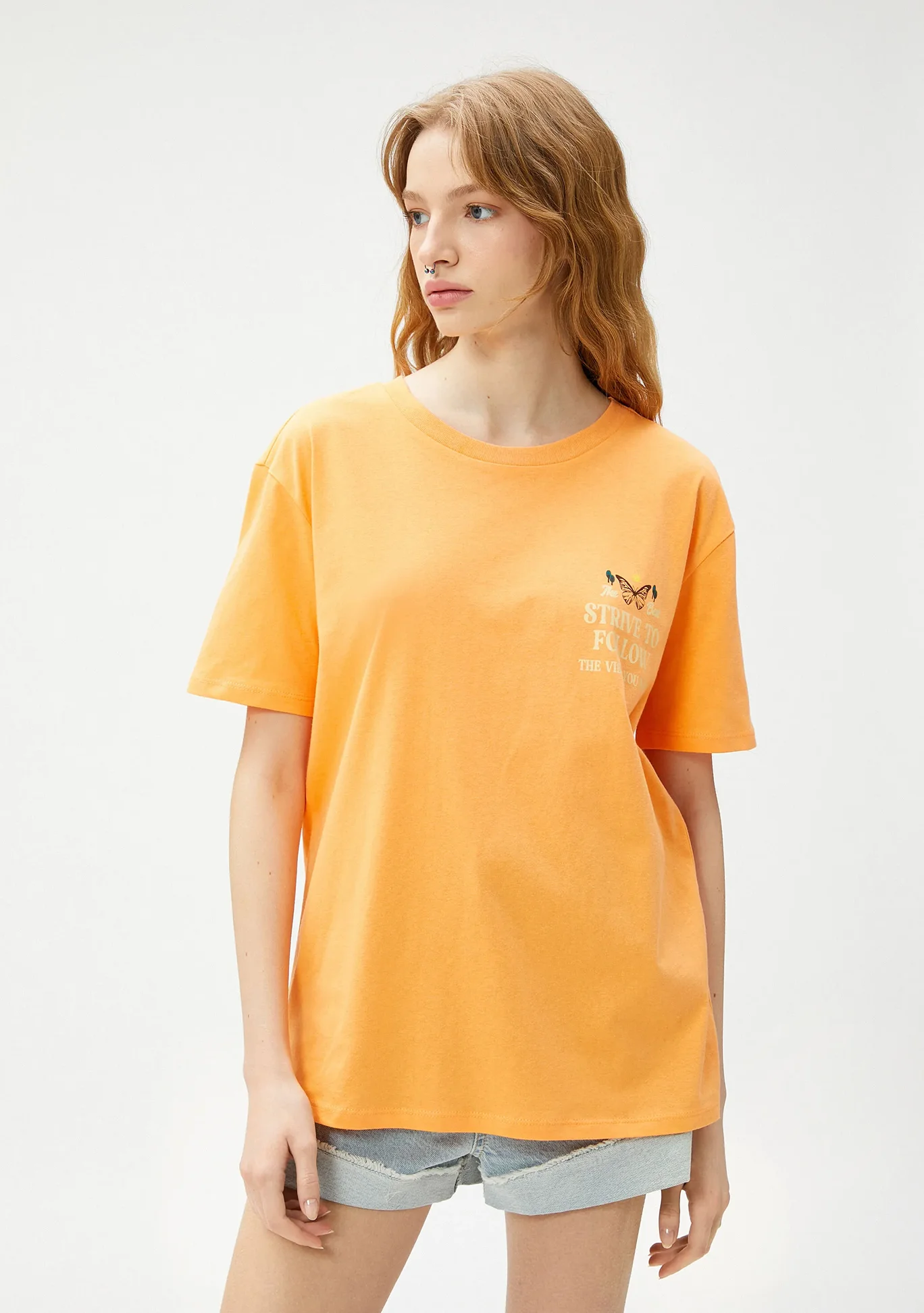 Turtleneck T-shirt
