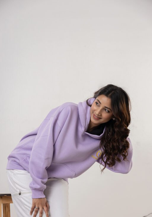 Premium Unisex Lavender Hoodie | Soft Cotton-Blend Fleece | Winter Warm & Comfortable Casual Wear